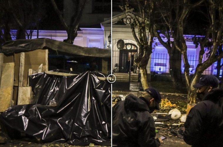 El antes y el después del acampe de los enfermeros